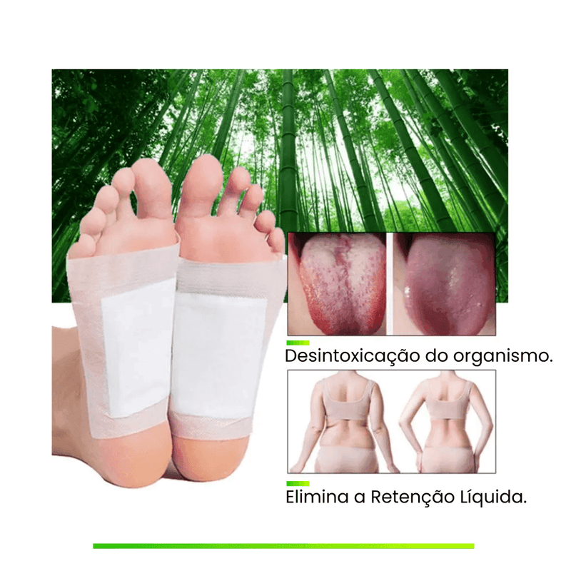 Kit Adesivo Detox - Elimina Dores, Inchaços e Desintoxica - 100% Natural (Nacional 🇧🇷)