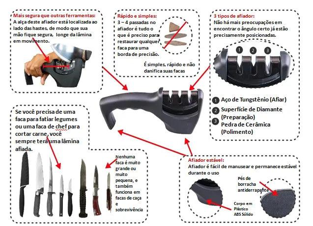 Afiador de Facas Fast - Últimas Unidades! (Internacional ✈)