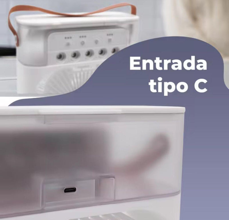 Ventilador Nebulizador 3 em 1 – Climatize e Refresque em Qualquer Lugar! (Nacional 🇧🇷)