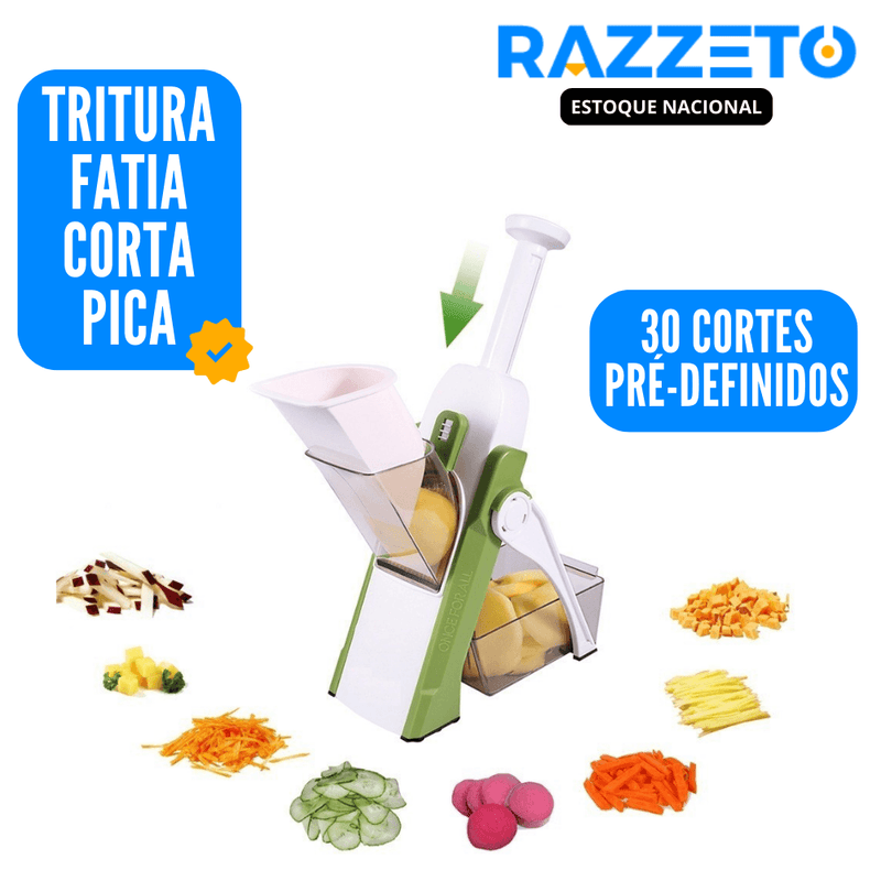 Fatiador Multifuncional 5 em 1 - [Lâmina de Aço Inox] Original Razzeto® (Nacional 🇧🇷)