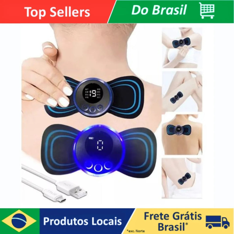 Massageador Elétrico: Alívio e Relaxamento em Qualquer Lugar! (Nacional 🇧🇷 )